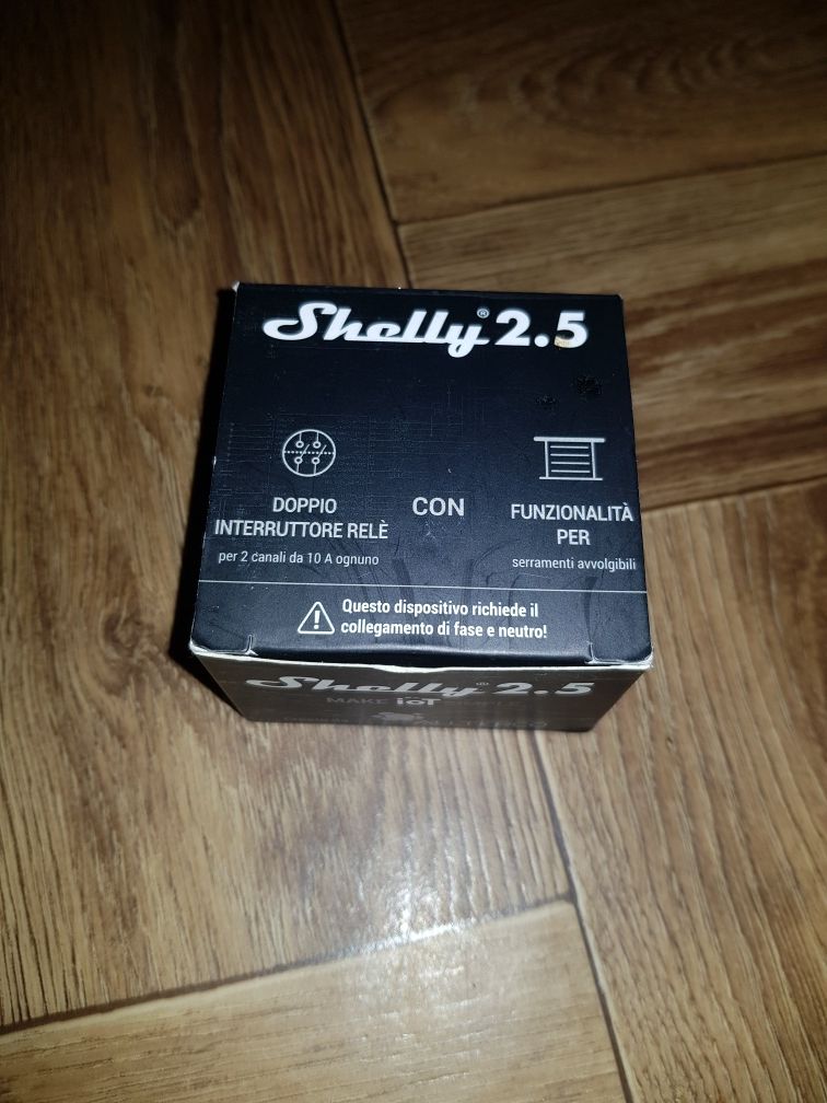 Shelly  2.5 przekaźnik dopuszkowy