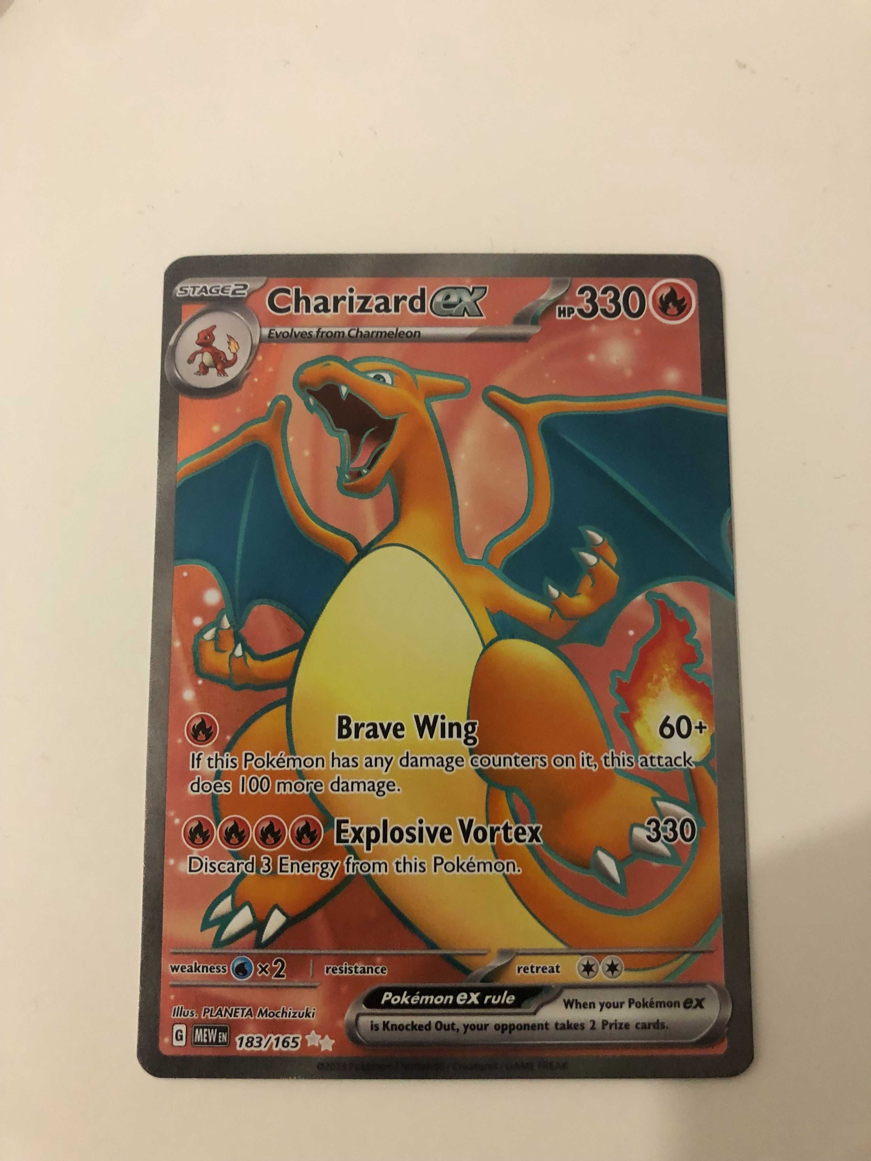 Karta Pokemon 151 Charizard EX 183/ 165