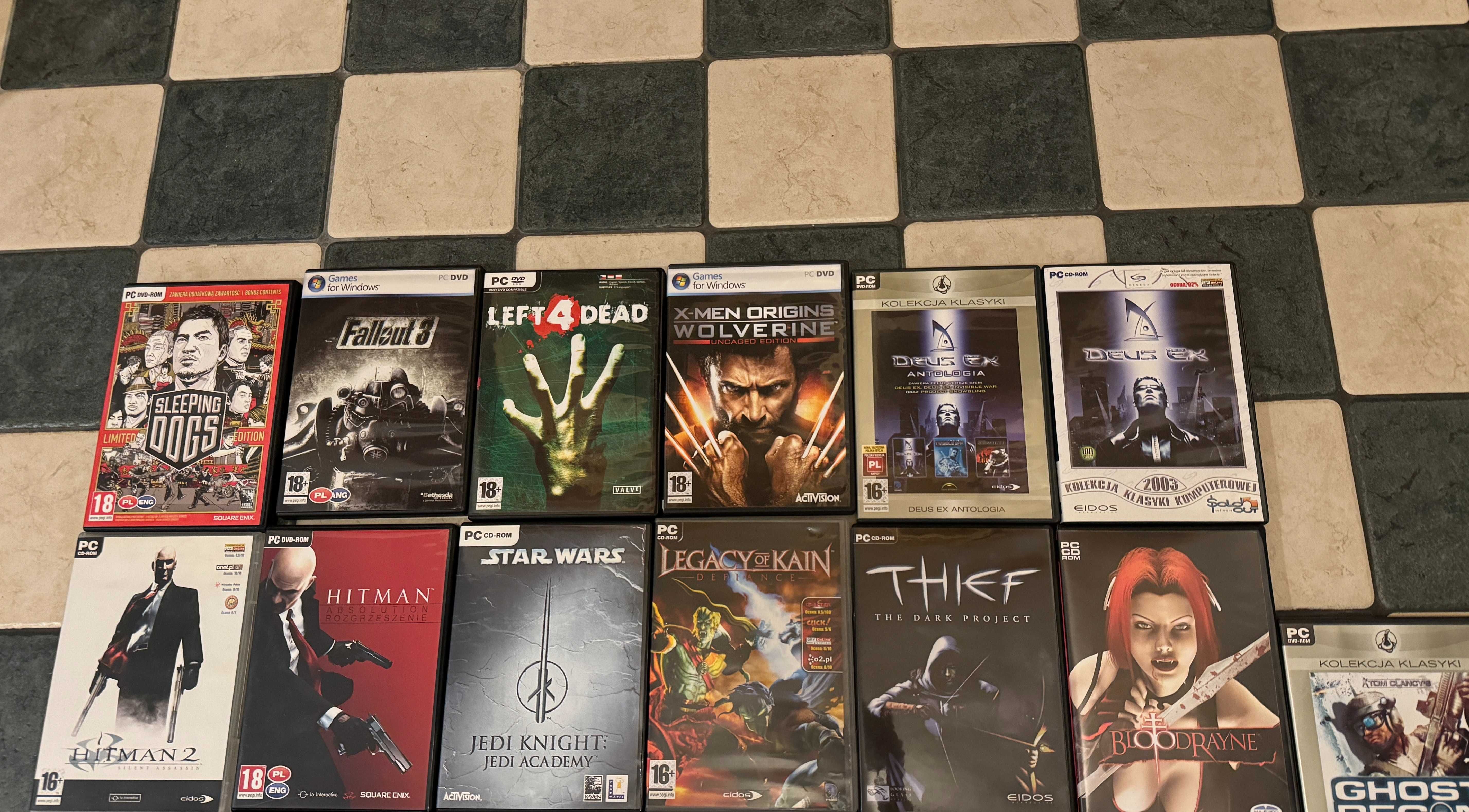 PC Komputer Zestaw 32 Gier Bloodrayne, Gothic, Star Wars,Baldur's Gate