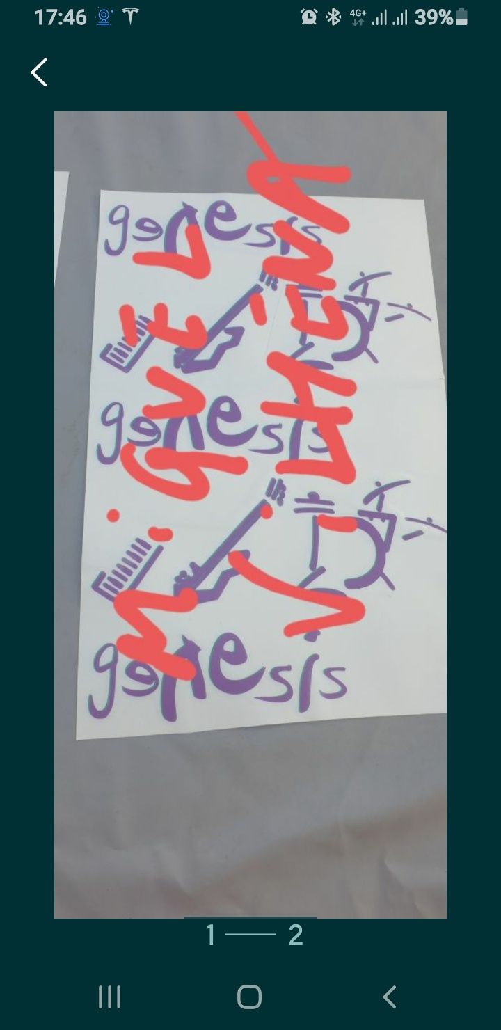 Genesis stickers