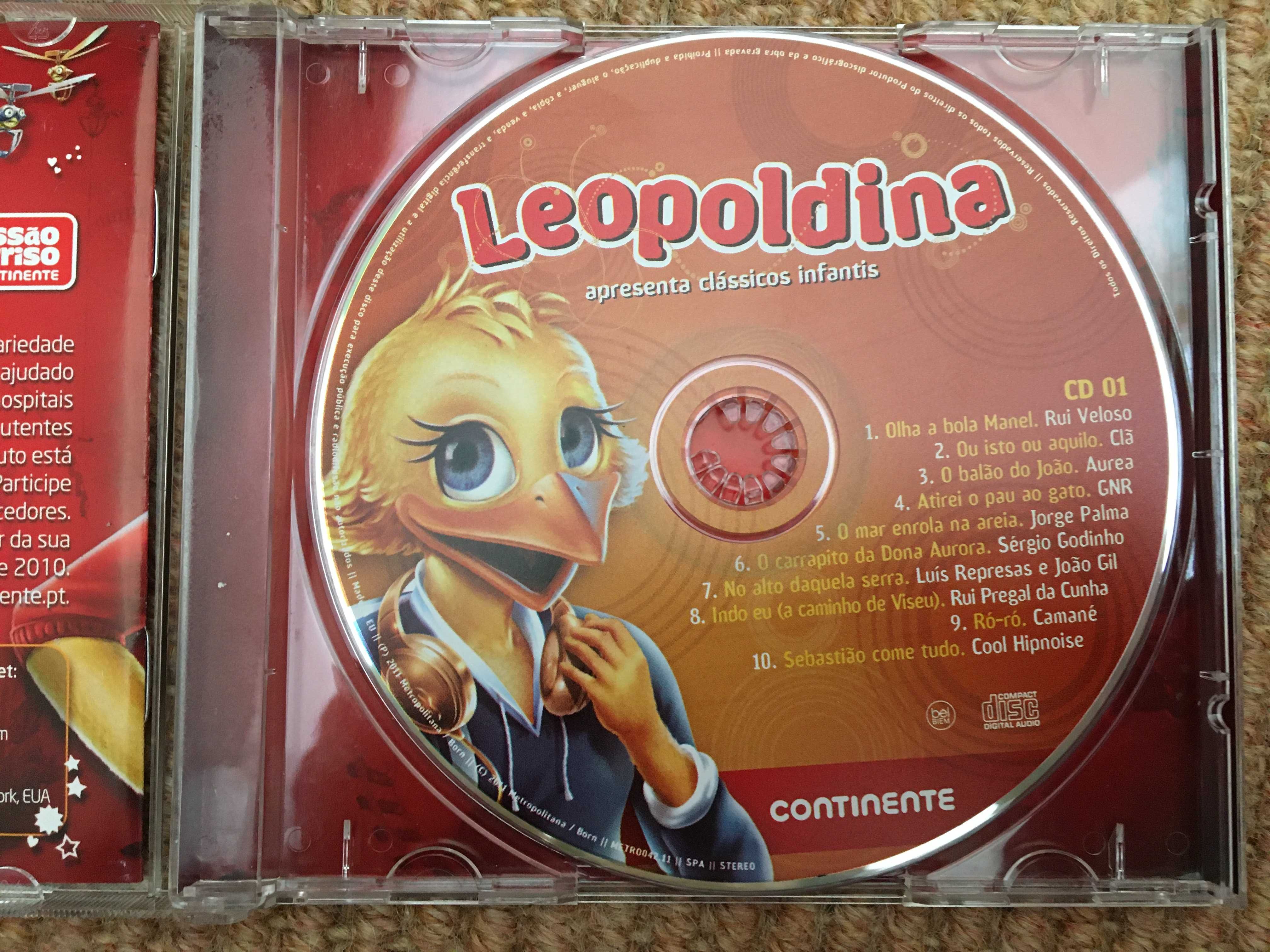 3 CDs de música Leopoldina