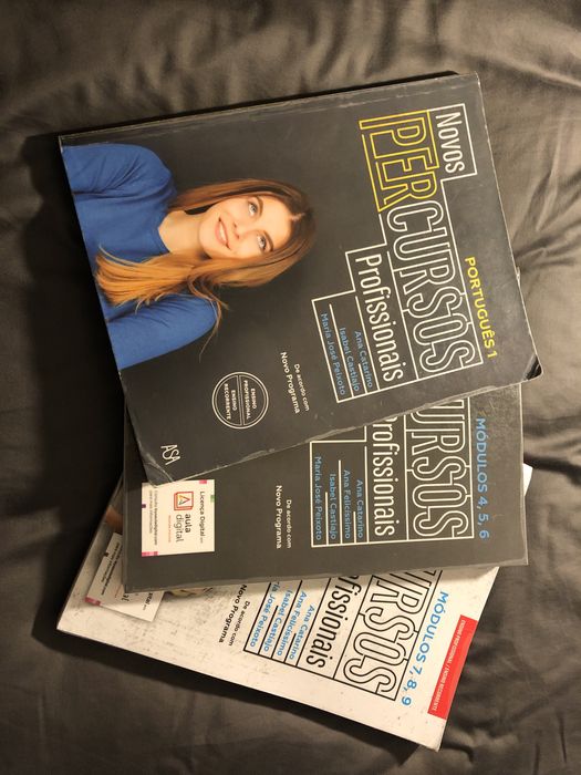 Livros Português (Novos percursos, ensino profissional)