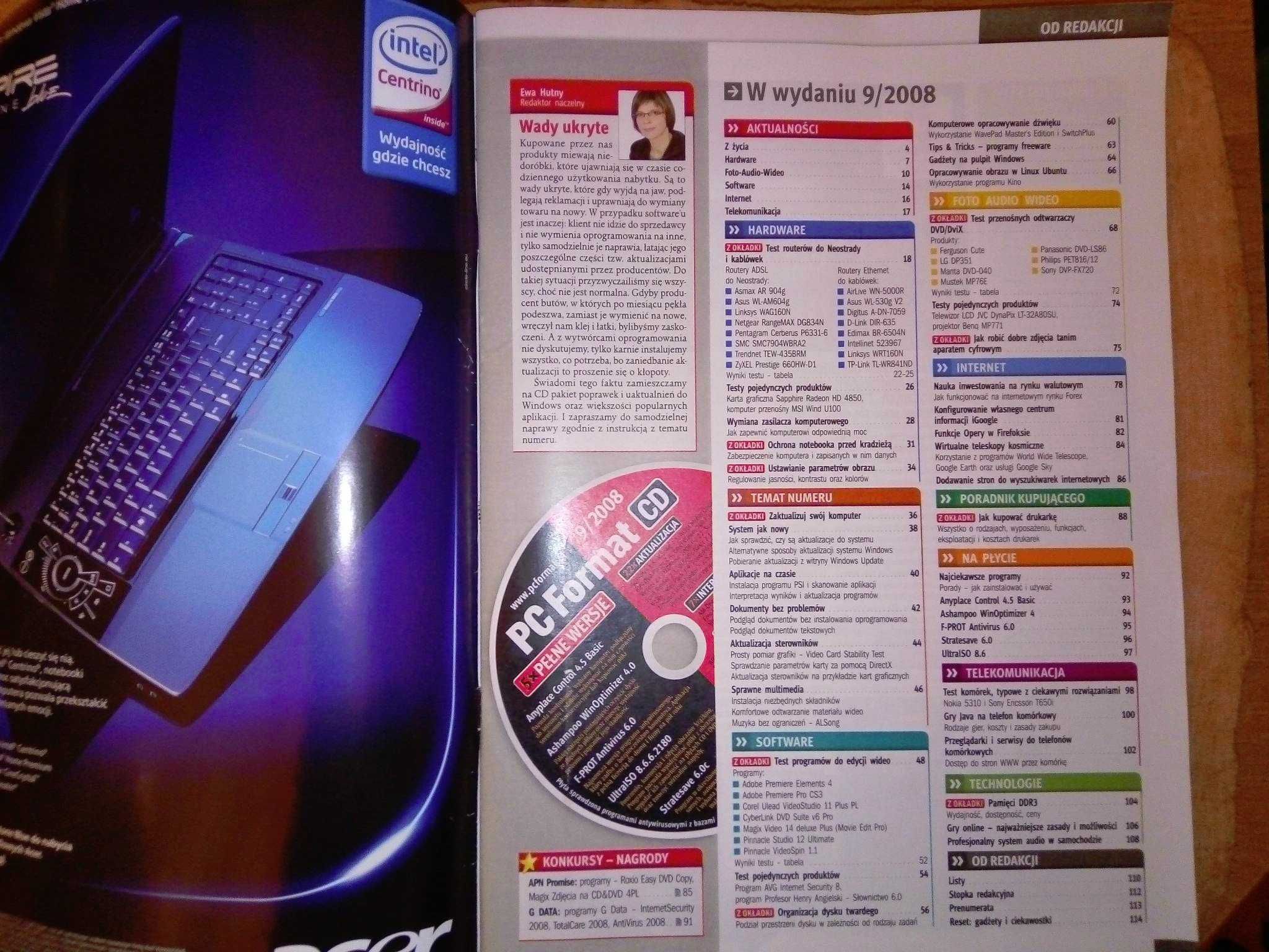 PC Format 9 2008 wrzesień (97) Gazeta + płyta CD Czasopismo