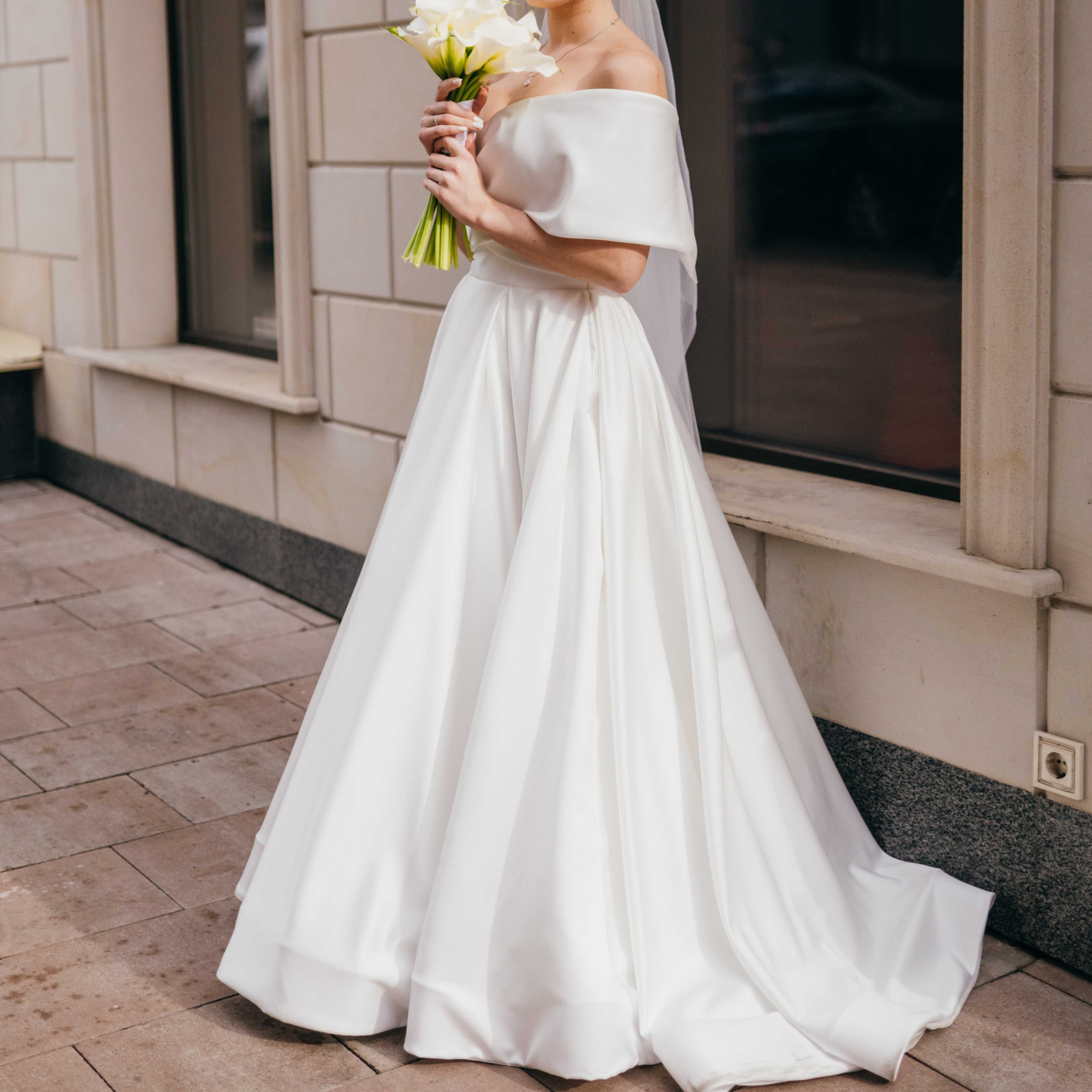 Весільна сукня плаття на зріст до 160 см розмір XS S