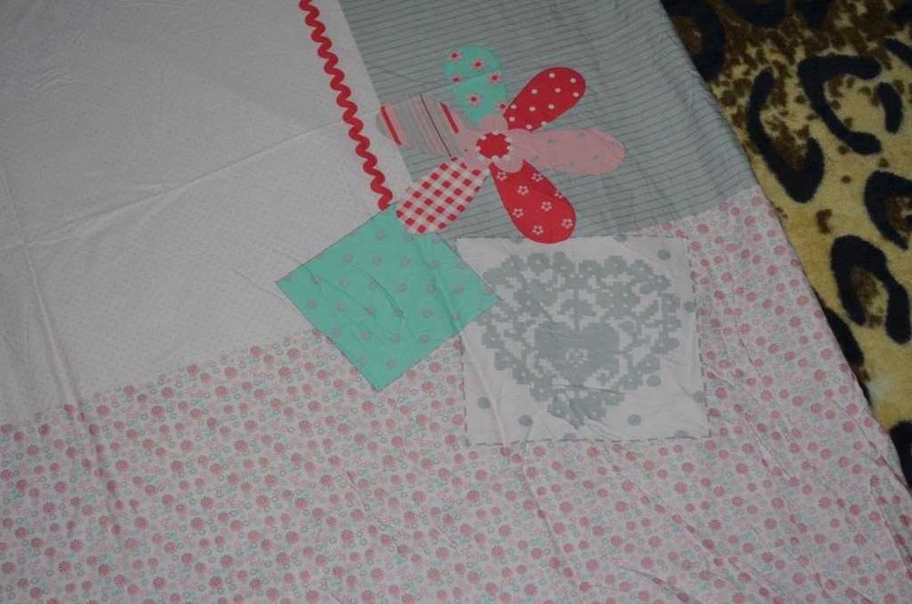 детский пододеяльник постель постельное белье нежные цветы цветочки