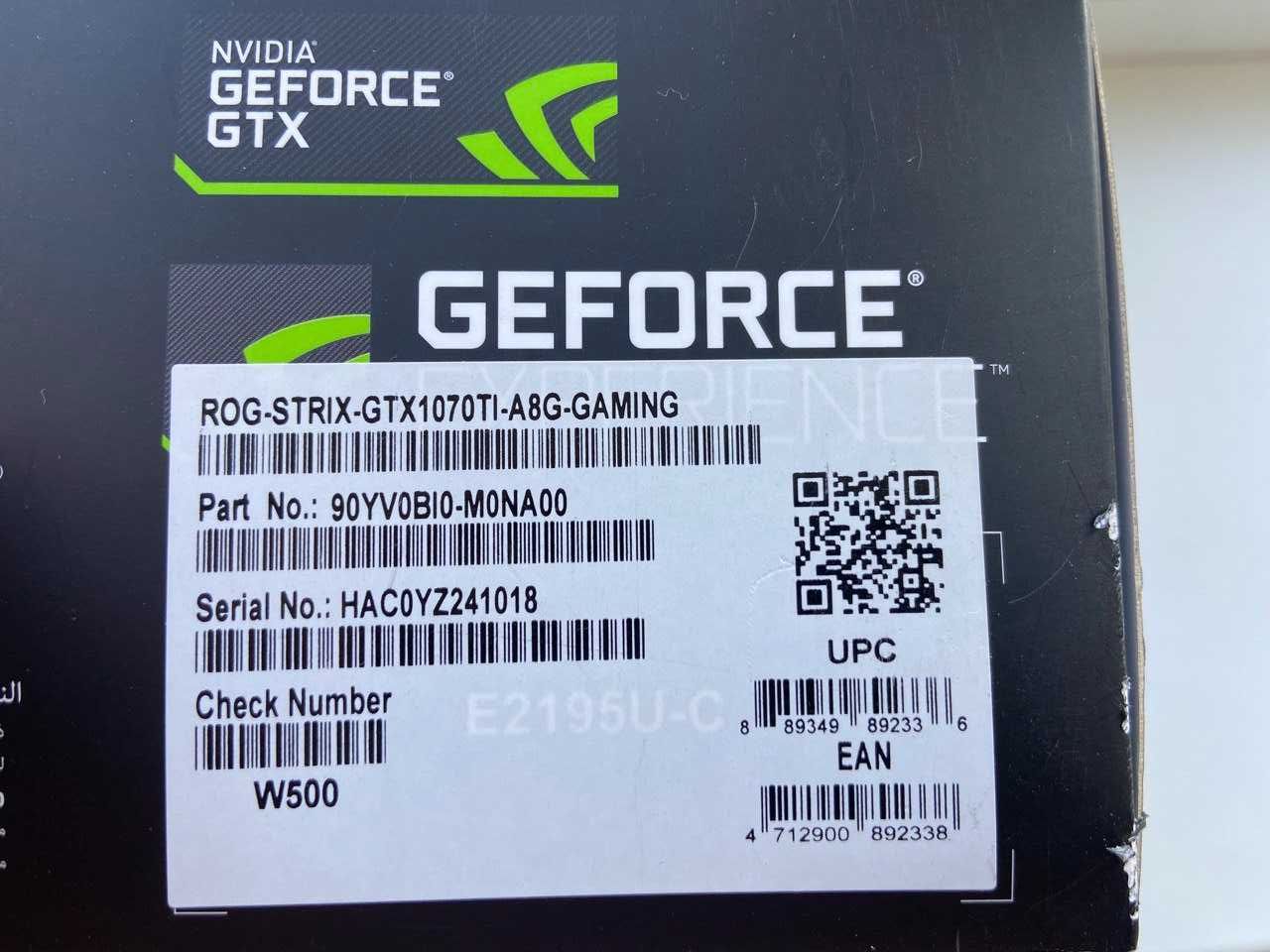 Відеокарта Asus Rog STRIX GeForce GTX 1070 Ti 8GB