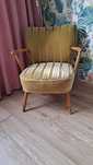 Fotel Klubowy Uszak Art Deco oryginał VINTAGE