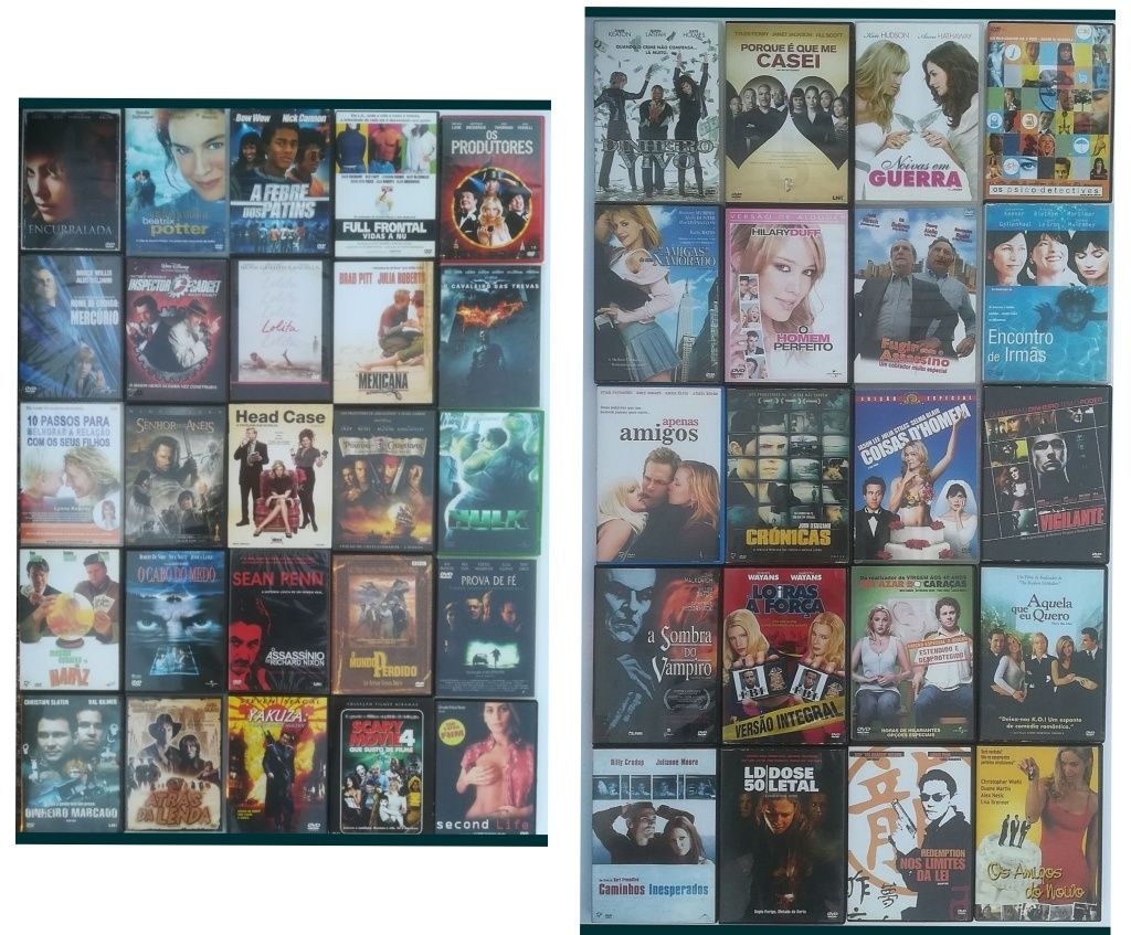 Lote 201 filmes DVD originais (LOTE 3)