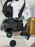 Nikon D3200 com objetiva e acessorios