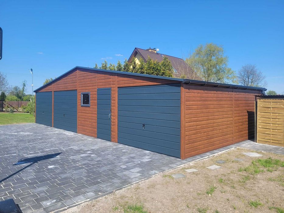 blaszak garaż na budowę schowek garaż blaszany konstrukcja stalowa 4x6