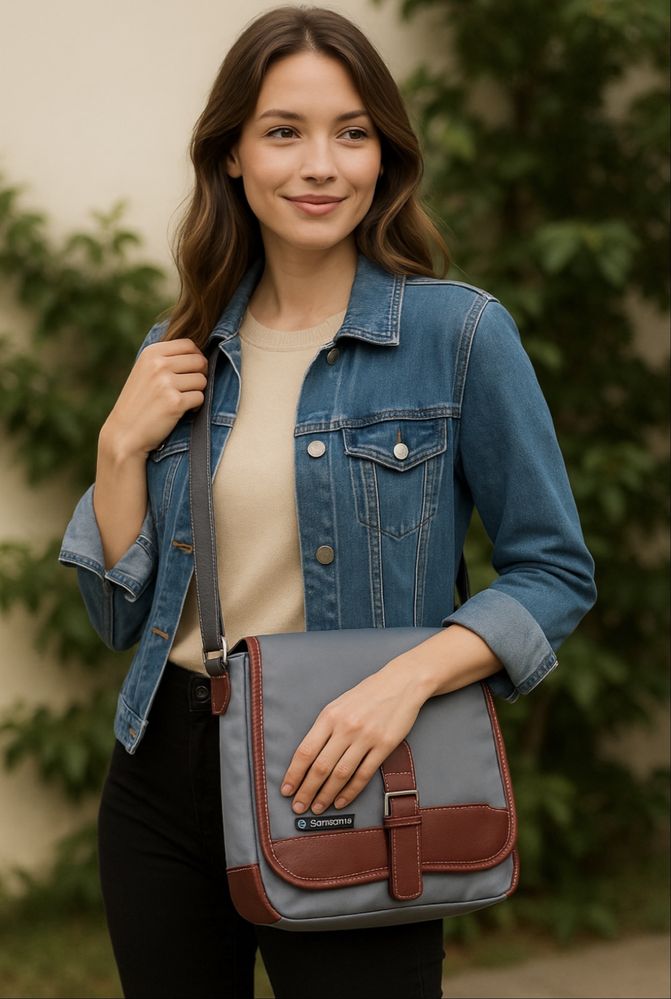 Samsonite torba listonoszka  kolor khaki
