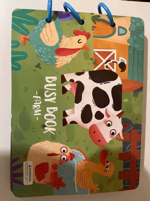 Розвивальна книга для дітей на липучках