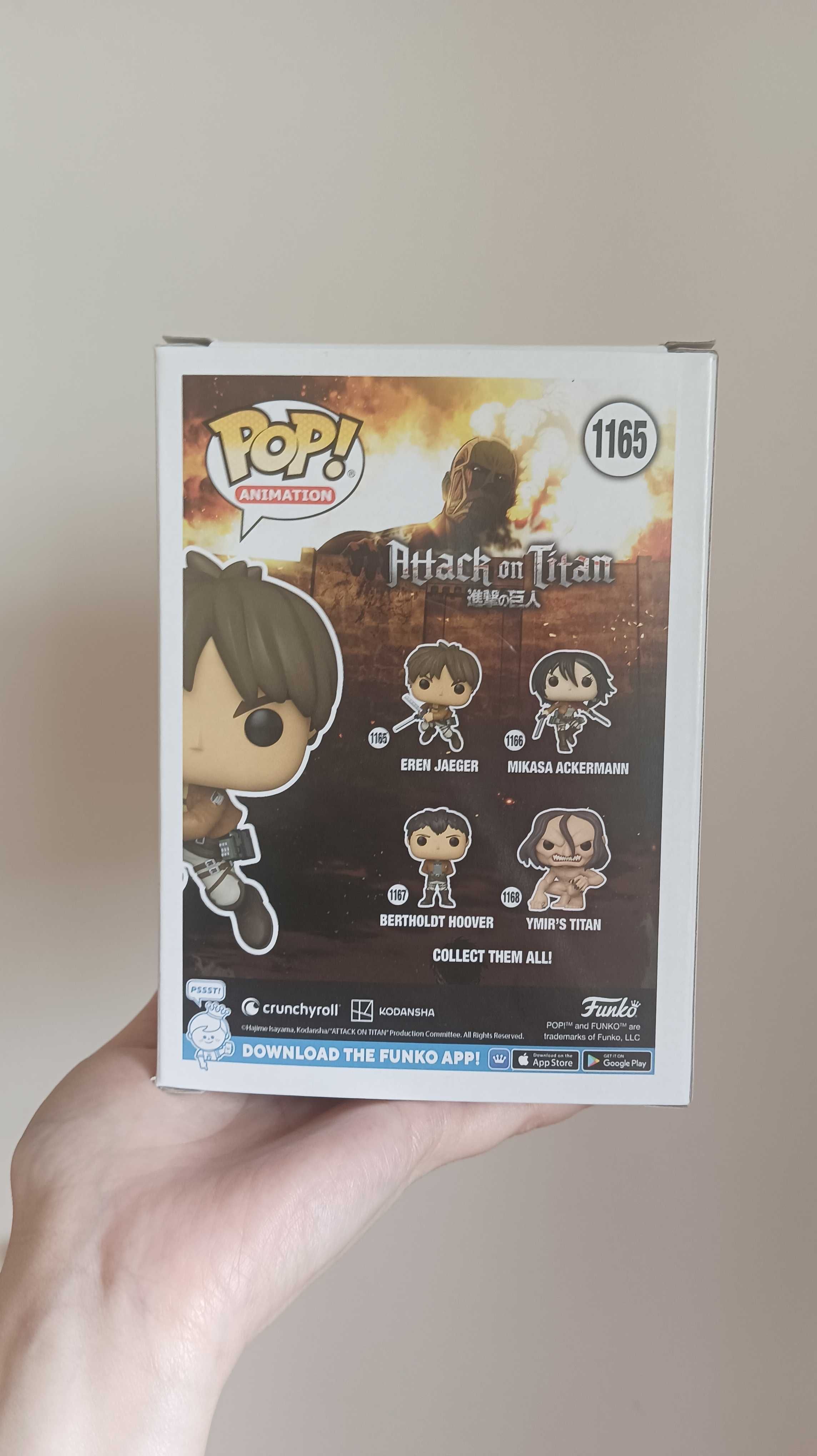 Аніме фігурка Attack on Titan Eren Jaeger Funko Pop/Атака титанів Ерен