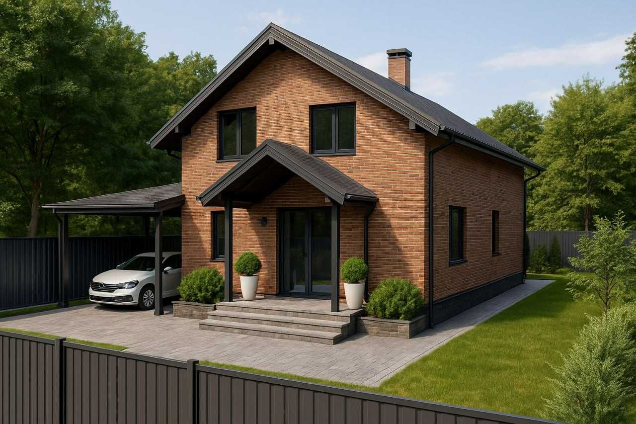 Просторий будинок 140 м² з гаражем біля лісу, 10 соток, Дмитрівка