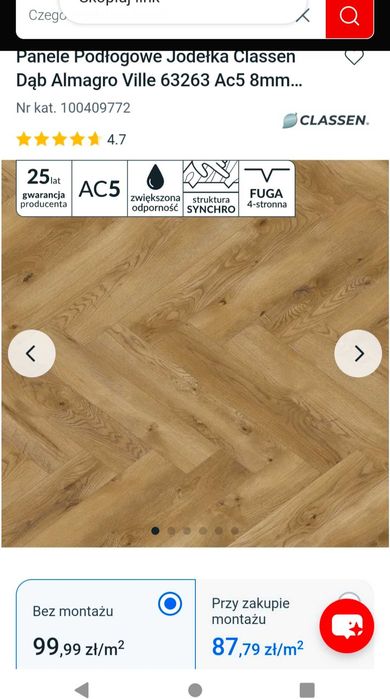 Panele Jodełka Classen 7,08m2