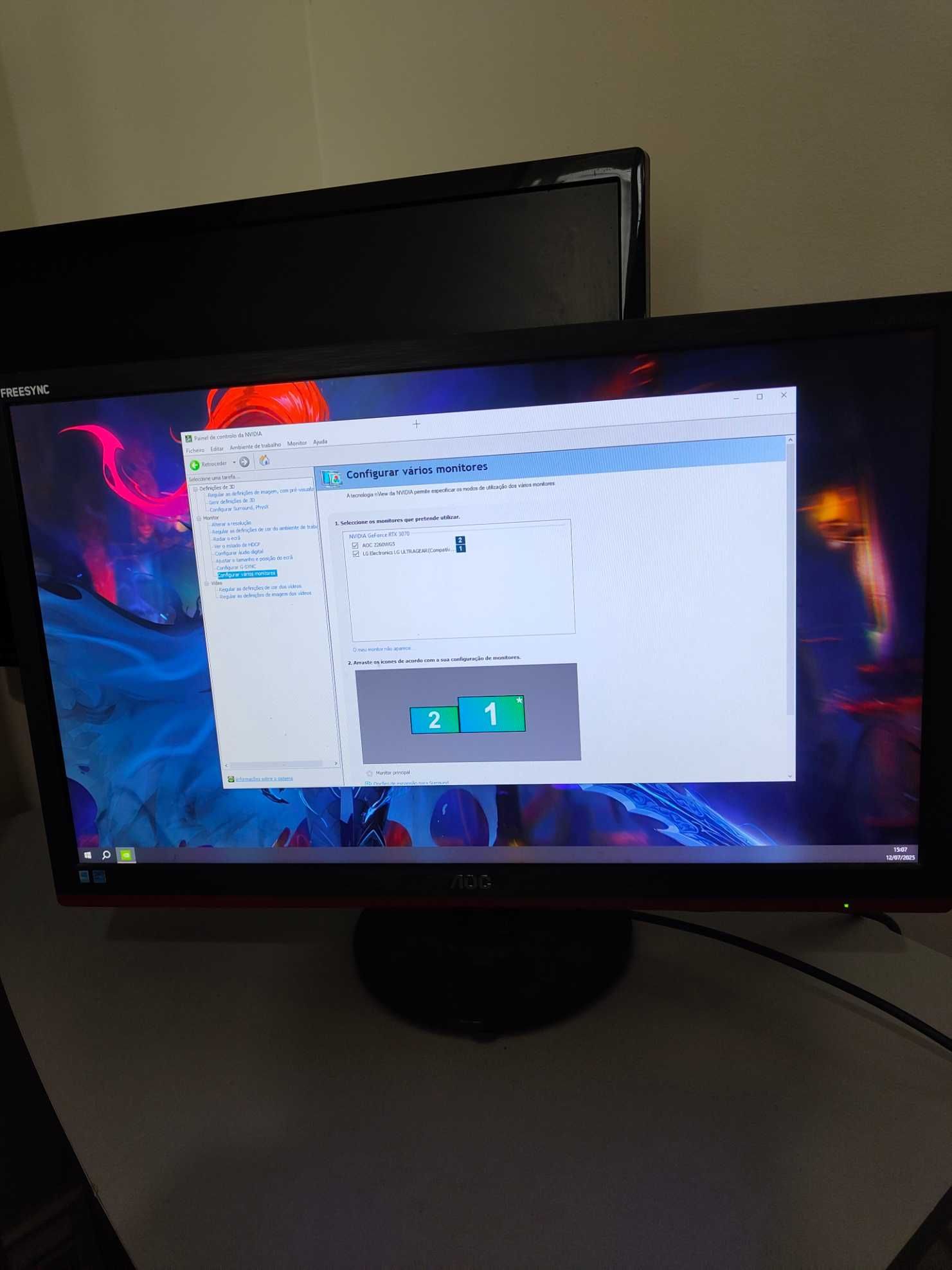 Monitor AOC 2260WG5 21.5 " 1920x1080 Freesync 60 / 75 hz