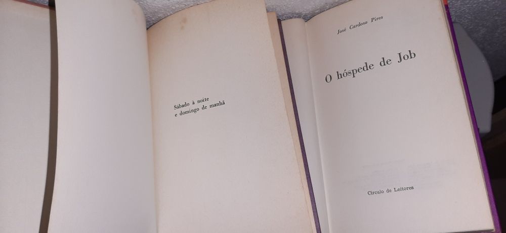 Livros sabado a noite domingo d manhã e Hospede de Job Entreg Alfragid