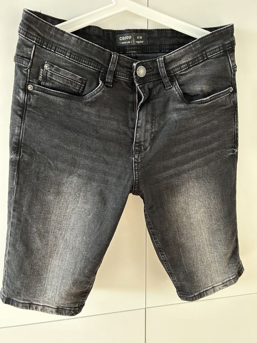 Szorty dżinsowe czarne Croop Regular rozm 30