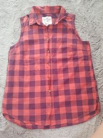 Koszula bez rękawów w kratę, rozmiar S H&M