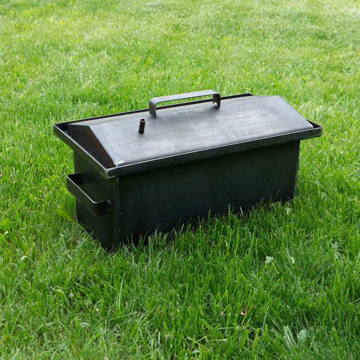 48*28*26см, загрузка до 5кг, коптильня гарячого копчення коптилка