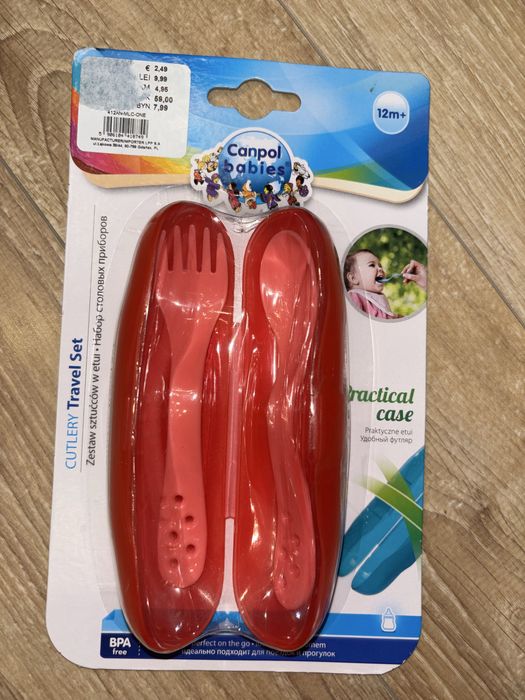 Nowy dziecięcy zestaw sztućców w etui CANPOL