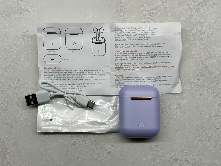 Słuchawki Xiaomi fioletowe bezprzewodowe