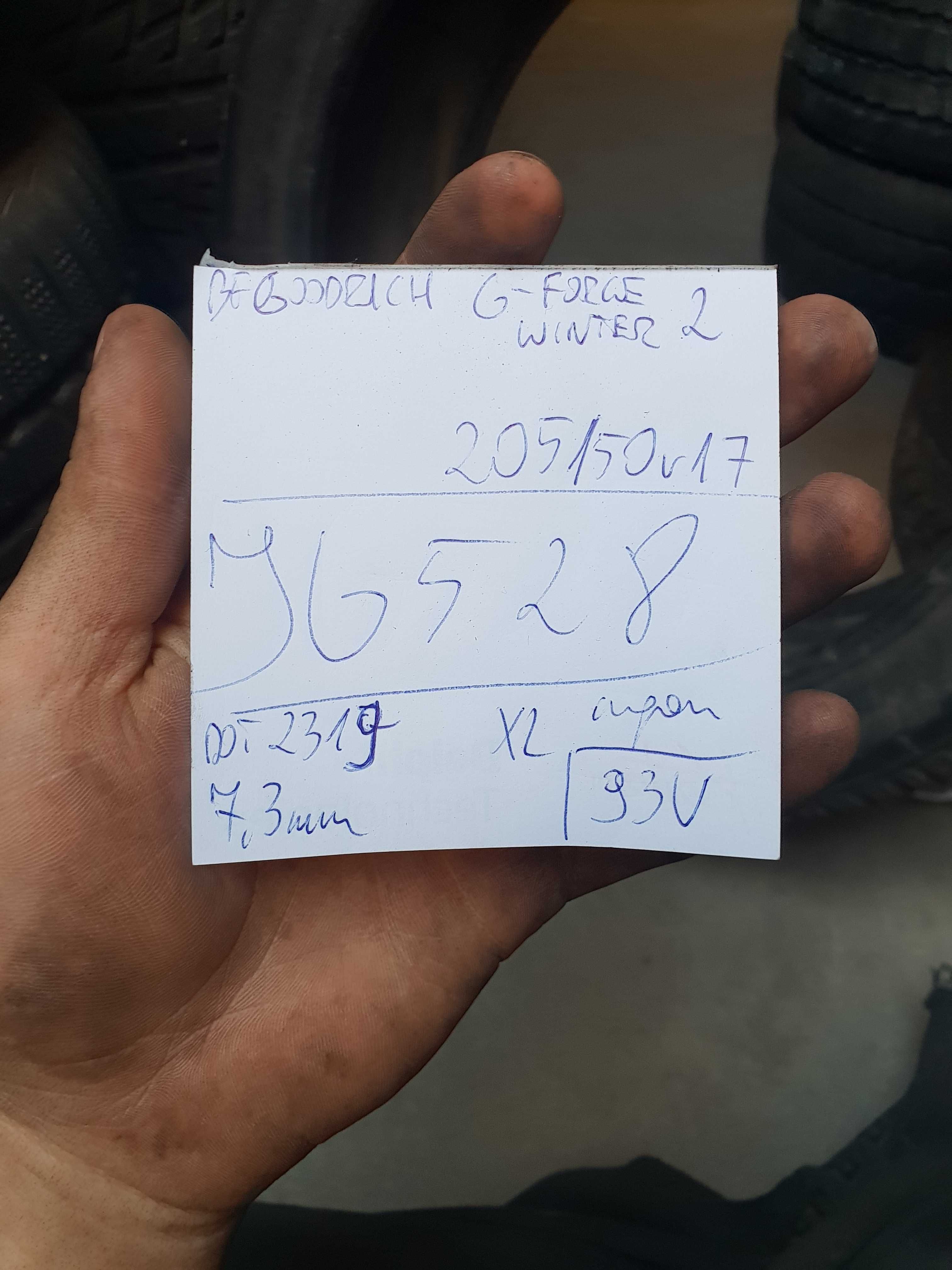 BFGoodrich 205/50 r17 G-Force Winter 2 // 7,3mm!! wysyłka