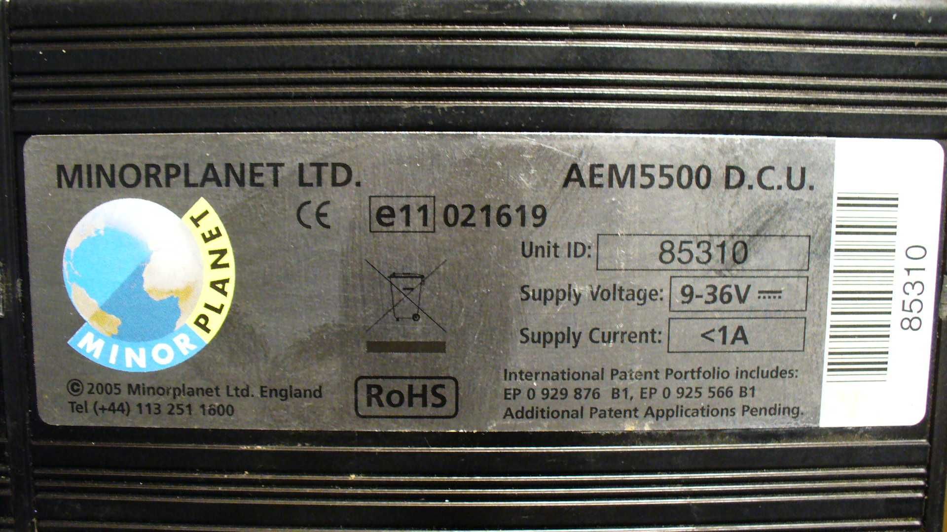 Lokalizator GPS Minorplanet LTD AEM 5500 DCU