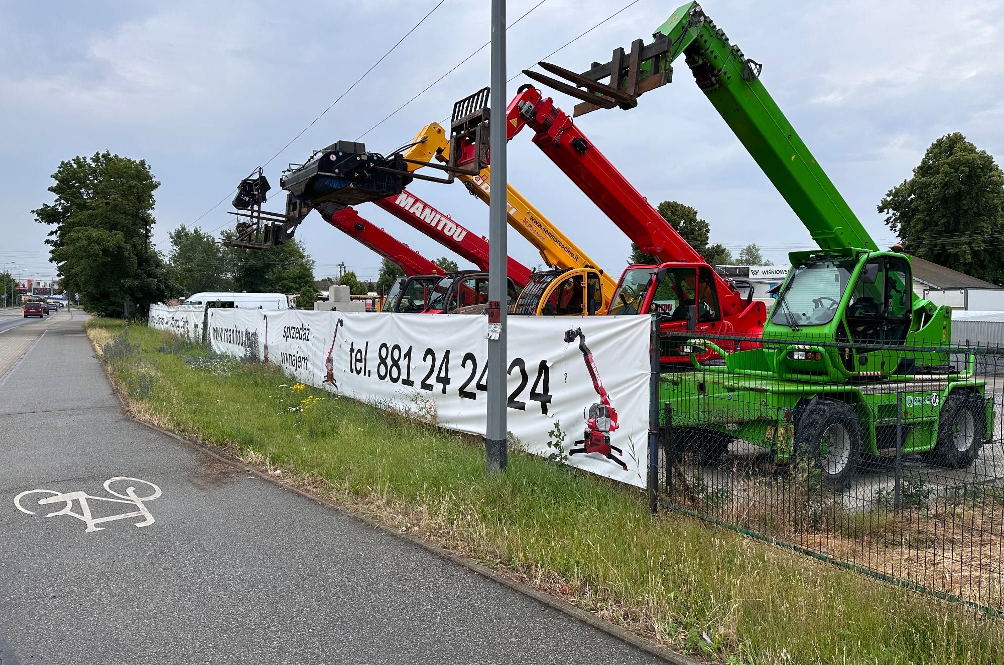 Wynajem ładowarek teleskopowych MANITOU, MERLO, JCB, DIECI