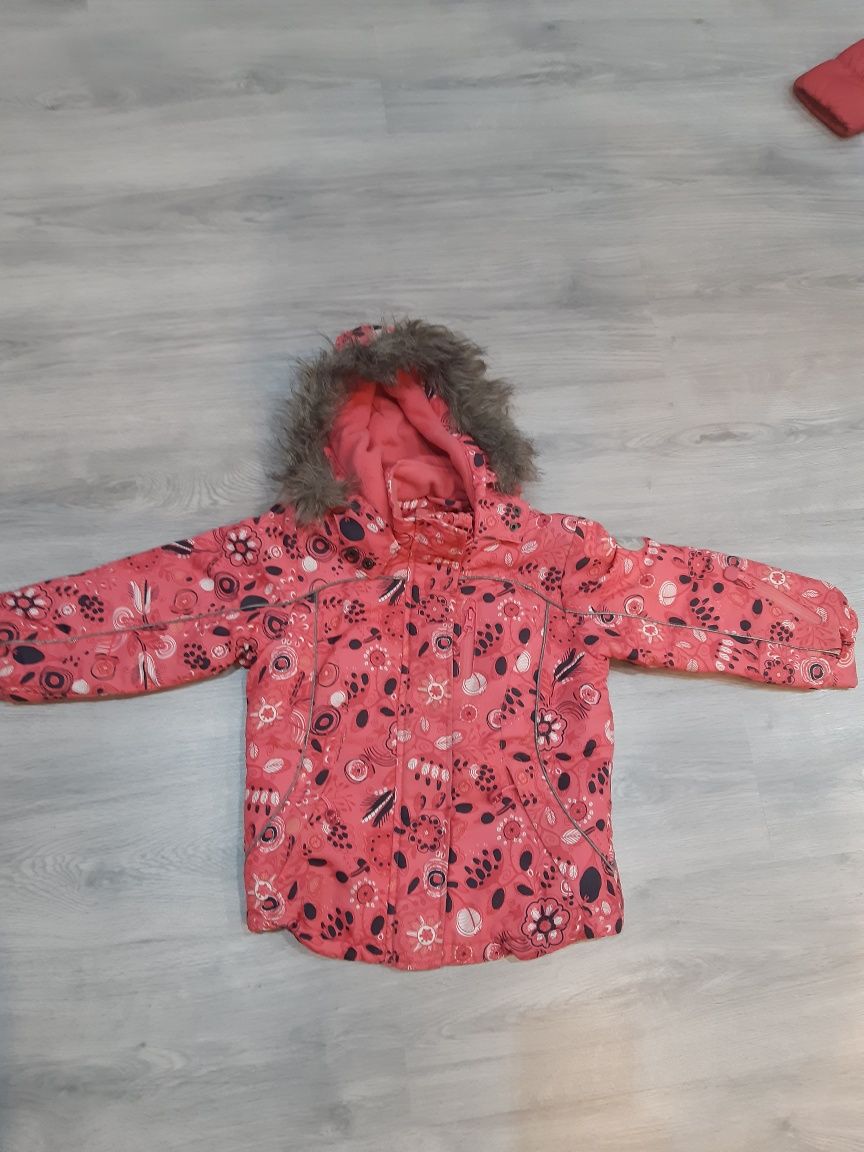 kurtka zimowa różowa 110 w centki narciarska