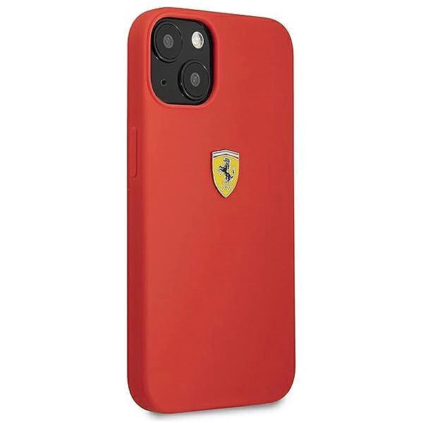 Etui Ferrari Silicone na iPhone 13 mini - czerwone