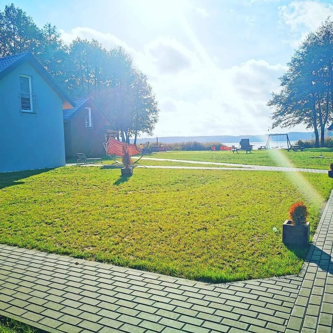 Domek CAŁOROCZNY nad jeziorem Lubie BALIA JACUZZI w cenie, SAUNA ZEW.