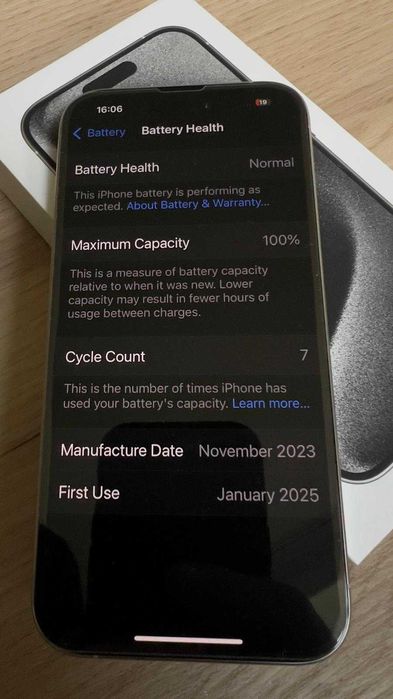 iPhone 15 Pro 1 Terabyte Branco Titâneo Novo !