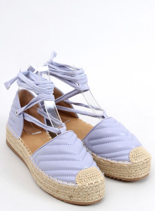 Espadryle Wiązane Na Kostkę Freesia Purple