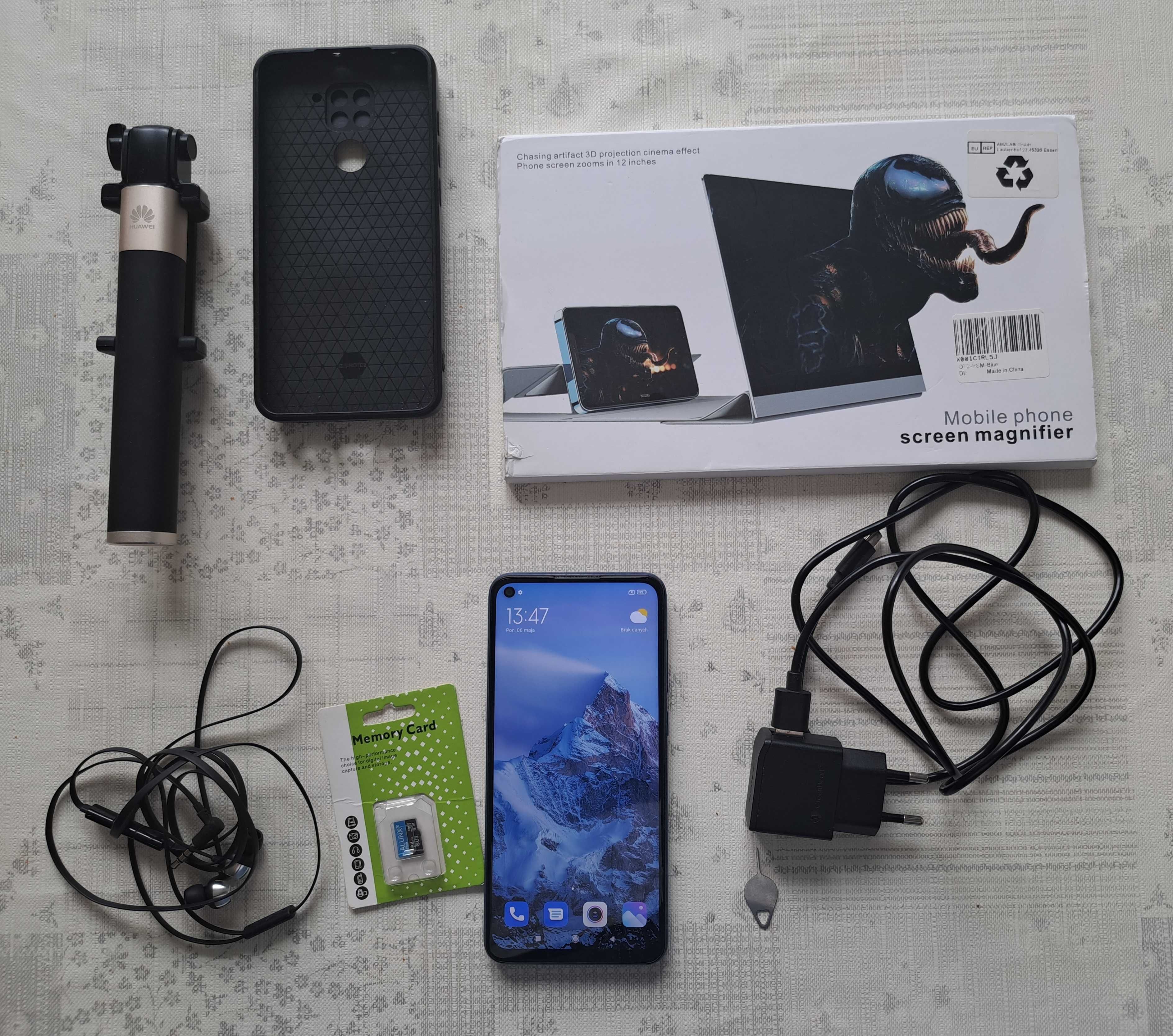 Redmi note 9 128GB + Karta Pamięci 64GB +  Selfie stick  + Mega Zestaw