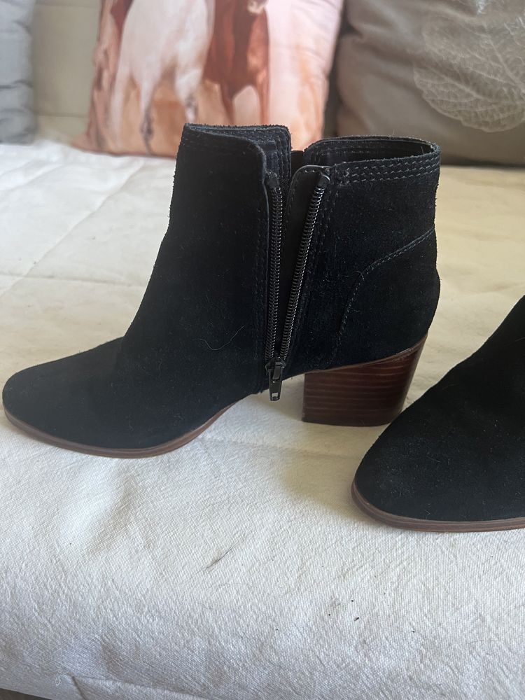 Botki zamszowe r. 35 firmowe czarne ALDO