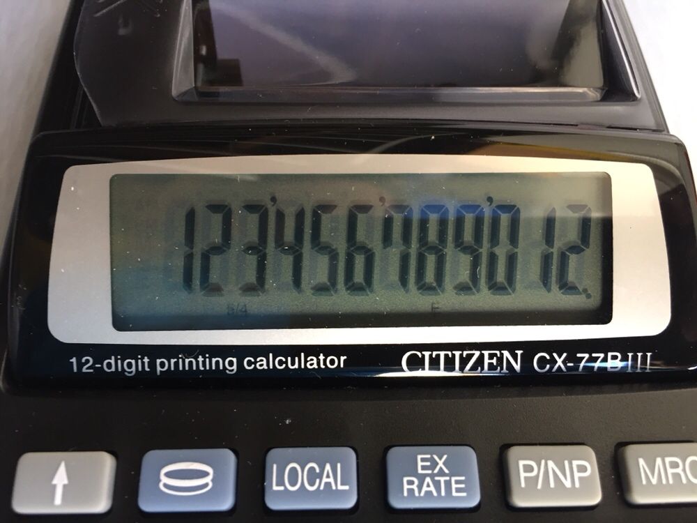 Calculadora Secretária Citizen CX77BIII