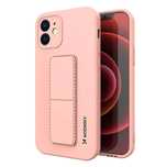 Wozinsky Kickstand Case silikonowe etui z podstawką iPhone XS Max różo
