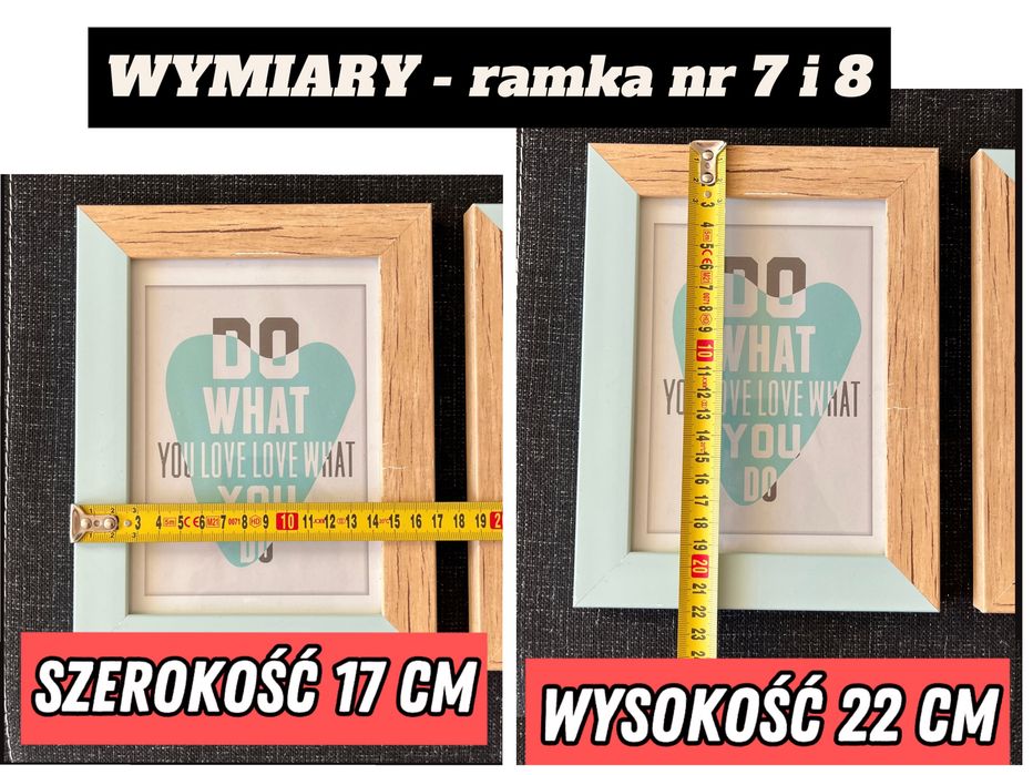 Ramki do zdjęć w roznych kolorach
