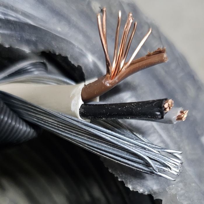 Kabel zbrojony Prysmian 3x4 mm2 25 m BS5467 wielodrut