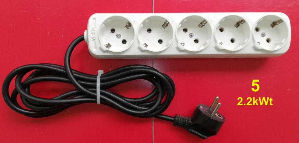 Удлинитель Viko HausMark SVEN OPTIMA PowerCoM 2-3-5-6 гнезд 3,5–1,3kW