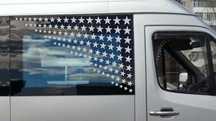 Наклейки Sprinter Crafter Volkswagen Lt вікна зірки угли stars