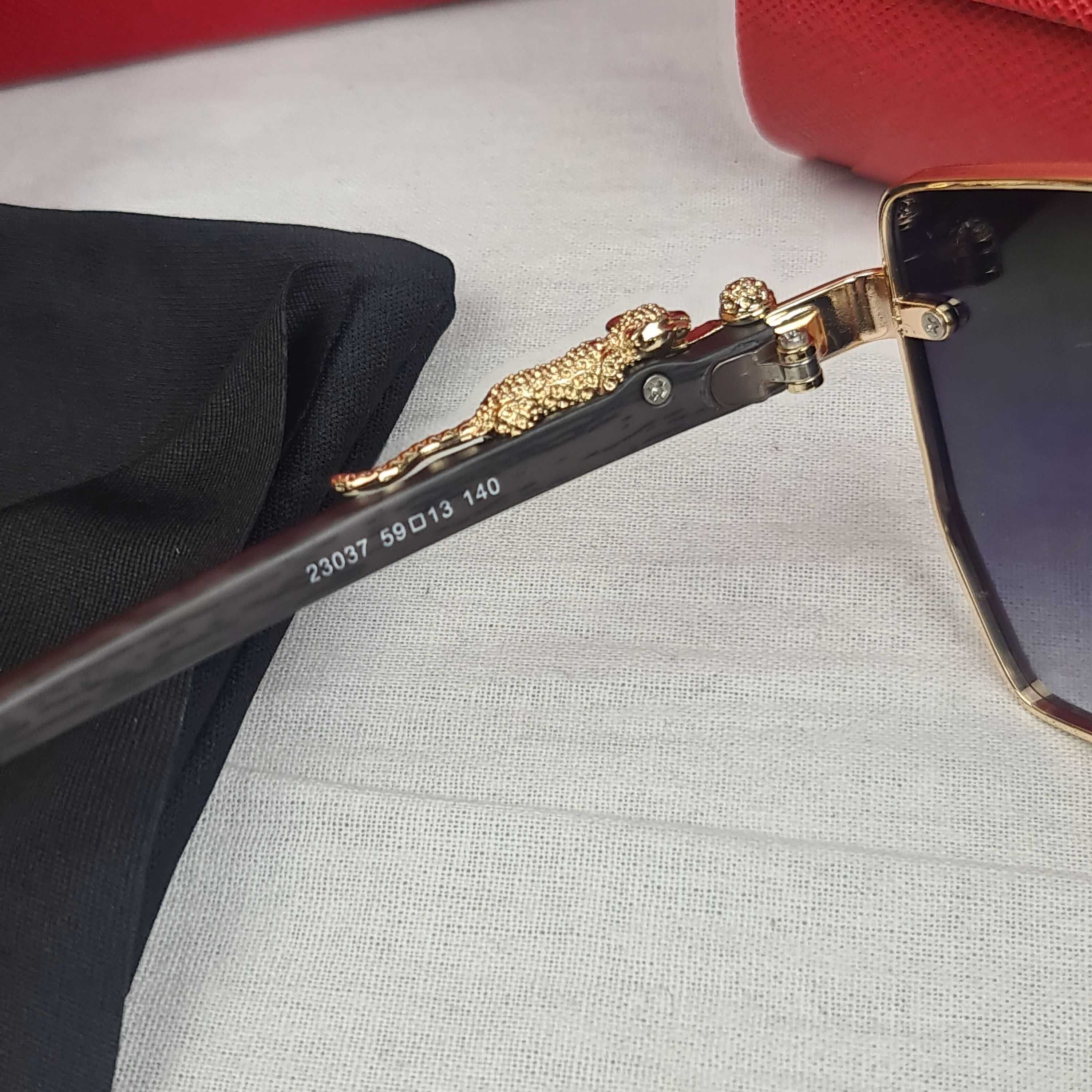 Okulary przeciwsłoneczne Zestaw Cartier logowane pudełko nowość lato