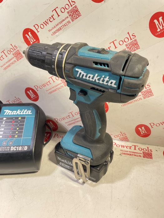 Makita DHP482/шуруповерт ударний макіта(комплект)