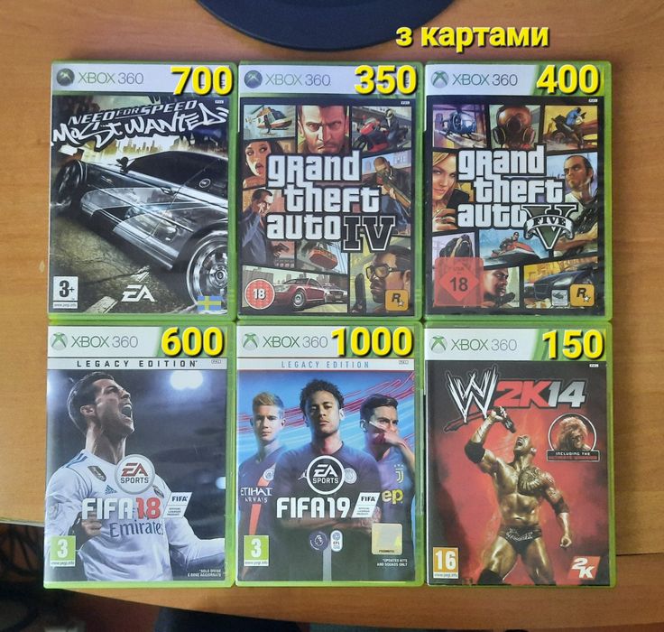 Ліцензійні ігри для Xbox 360