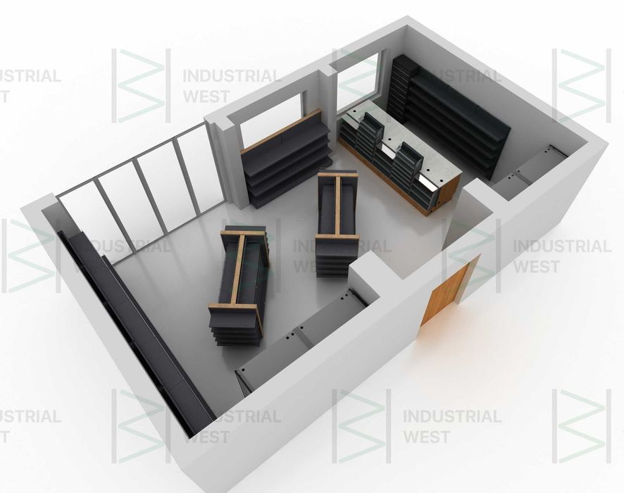 Стелажі, касові бокси, холодильники в магазин