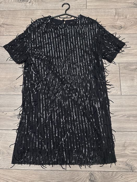 Сукня чорна Zara, сукея в паєтку