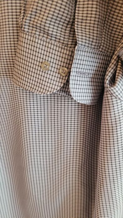 Męska koszula w kratkę szaro stalowoniebieska Boretto 41