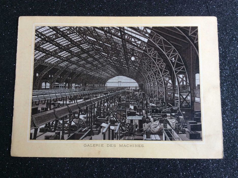 Exposição Universal de Paris ( 1889 ). Galerie des machines.