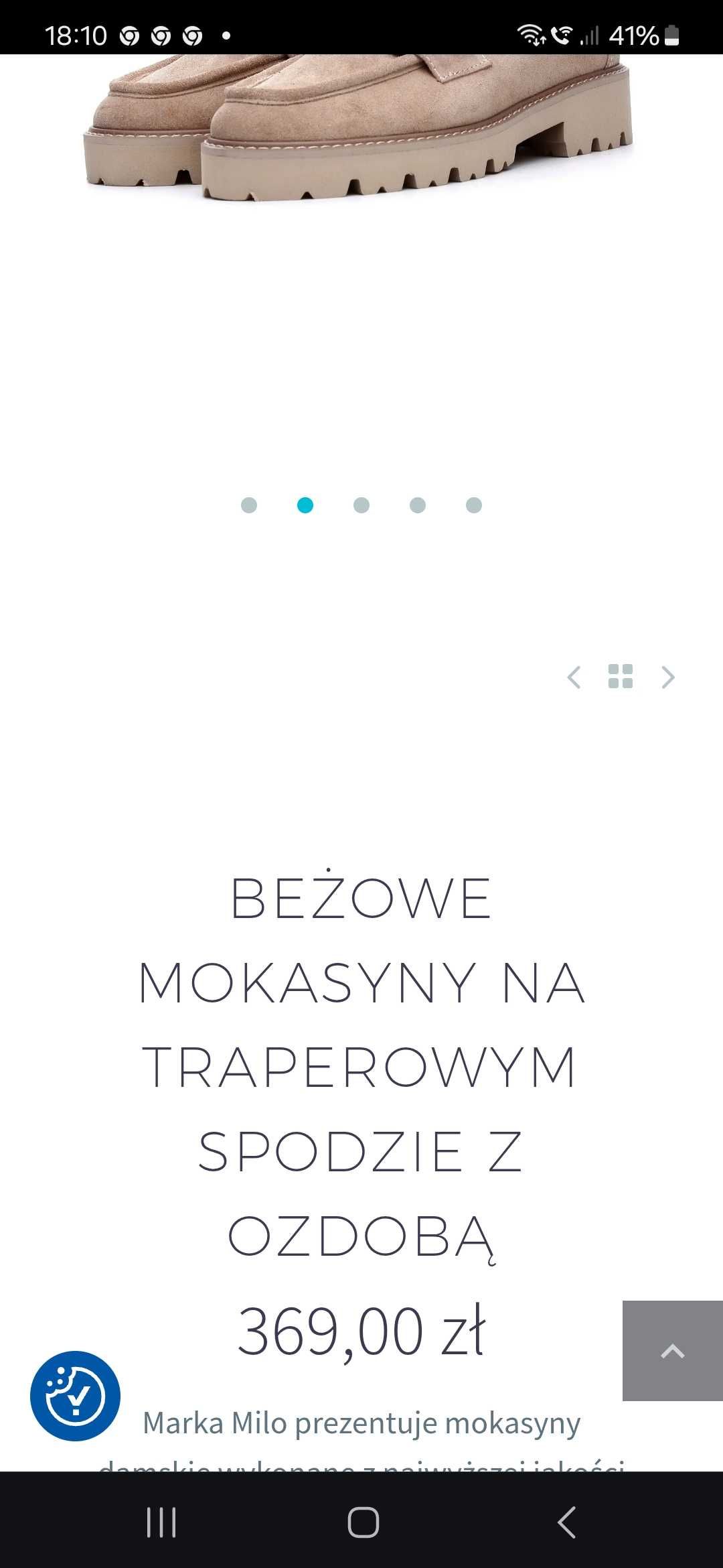 Buty lofty mokasyny inuovo skora nat 41 nowe